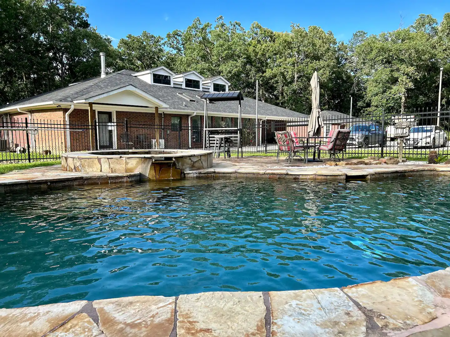 pool-view swimming pool view of home
