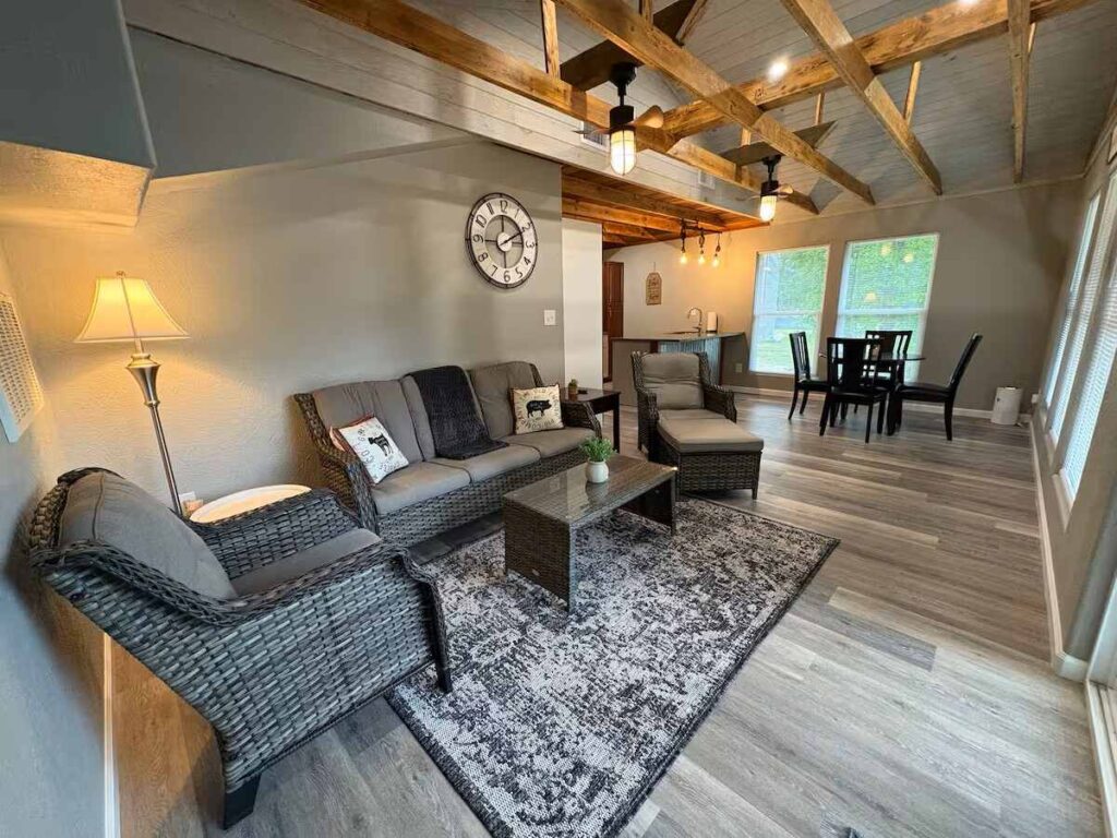 the living room of the Goat Shack